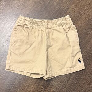 Ralph Lauren Beige Shorts with Navy Logo